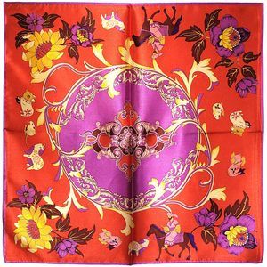 NWT Genuine 100% Mulberry Silk Satin Scarf 20"x20" Small Square Shawl 5429